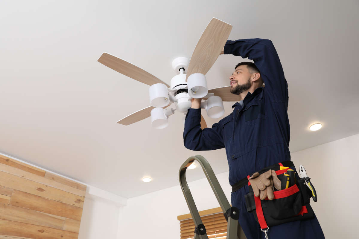Ceiling Fan Installation in Manassas & Northern, VA. Air-Right Energy Design